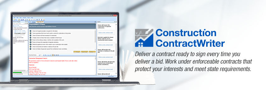 Construction Contract Writer Software